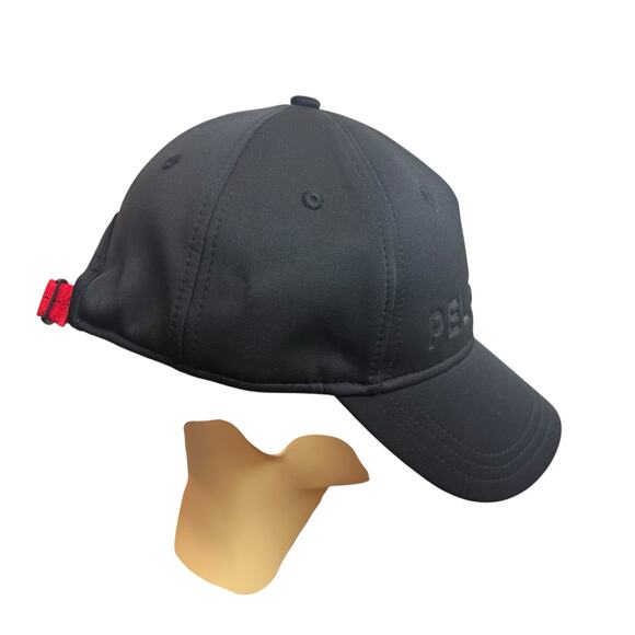 Peloton Black Adjustable Red Strap Baseball Cap One Size Unisex NWOT main image 5